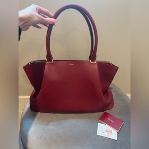 Cartier C de Cartier leather handbag